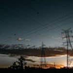 Power Cable - Silhouette of Electric Posts