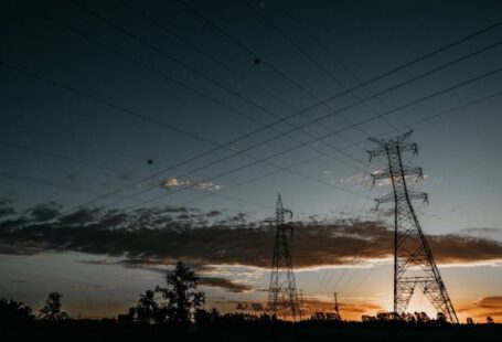 Power Cable - Silhouette of Electric Posts