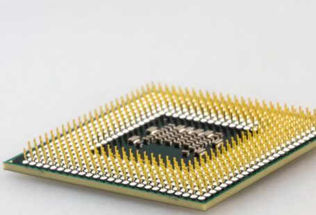 CPU - Brown and Green Computer Processor