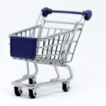 Shopping Cart - Gray Steel Shopping Cart