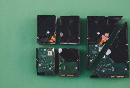 SSD HDD Comparison - Black and Green Circuit Board