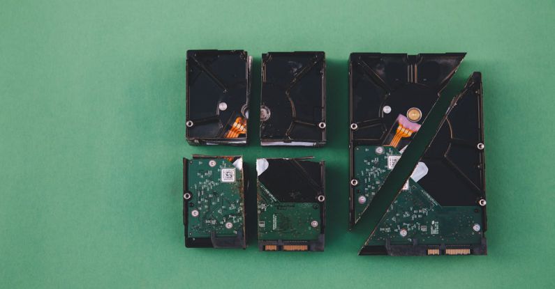 SSD HDD Comparison - Black and Green Circuit Board