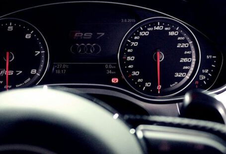 Temperature Gauge - Person Showing Audi Rs 7 Speedometer