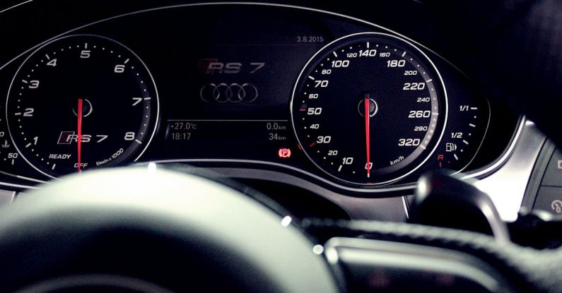 Temperature Gauge - Person Showing Audi Rs 7 Speedometer